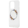 Oryginalne Etui GUESS Hardcase GUHMP15XHFWFCT do iPhone 15 Pro Max (Kompatybilny z Magsafe / Flowers Wreath / transparent)