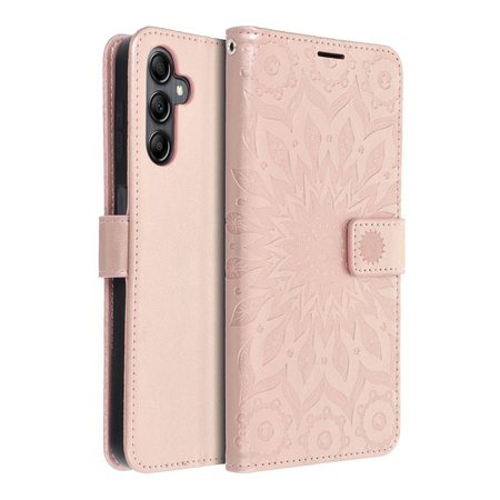 Kabura MEZZO Book do SAMSUNG A14 4G / A14 5G  mandala złoty róż