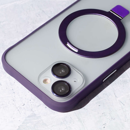 Nakładka Mag Ring do iPhone 15 Pro Max 6,7" fioletowy