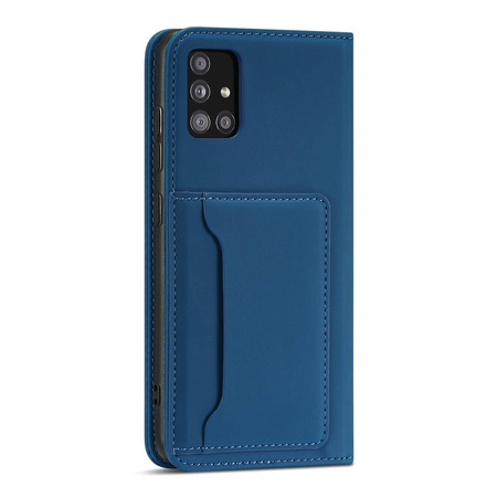 Magnetkartenetui für Xiaomi Redmi Note 11 Pro Pouch Card Wallet Kartenhalter Blau