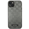 Oryginalne Etui IPHONE 14 PLUS Karl Lagerfeld Hardcase Saffiano Mono Metal Logo (KLHCP14MSAKLHPG) szare