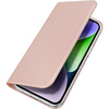 Etui do iPhone 15 Plus pokrowiec z klapką i portfelem Dux Ducis Skin Pro - różowe