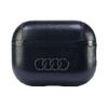 Original Handyhülle APPLE AIRPODS PRO 2 Audi Leather Big Logo Cover (AU-APP2-GT/D3-BK) schwarz