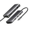 Adapter hub 9w1 UGREEN USB-C do HDMI 4K, 3x USB 3.0, Typ-C PD, RJ45, SD, Micro SD, VGA (szary)