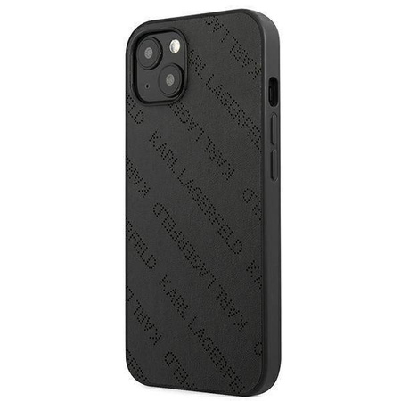 Oryginalne Etui IPHONE 13 MINI Karl Lagerfeld Hardcase Perforated Allover (KLHCP13SPTLK) czarne
