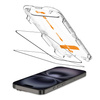 SZKŁO HARTOWANE TECH-PROTECT QUICK SET+ 2-PACK IPHONE 15 / 16 BLACK