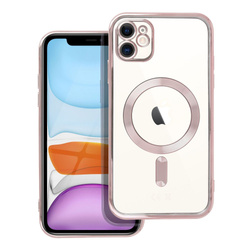 Futerał Electro Mag Cover kompatybilny z MagSafe do IPHONE 11 złoty róż