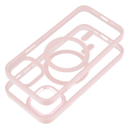 Futerał Color Edge Mag Cover kompatybilny z MagSafe do IPHONE 12 / 12 PRO różowy