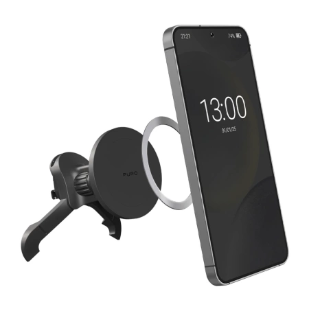 Uchwyt samochodowy Puro regulowany, kompatybilny z MagSafe - czarny