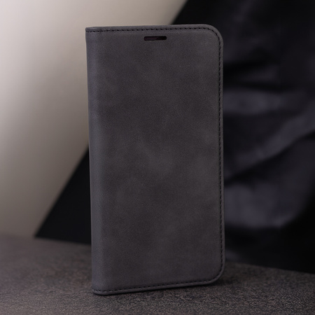 Etui Smart Suede do Xiaomi Redmi 13C 4G / 13C 5G / Poco C65 czarne