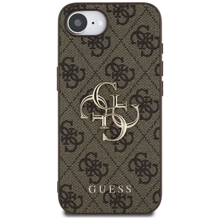 Etui Guess 4G Big Logo na iPhone 16e - brązowe