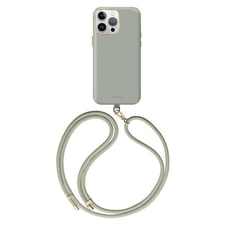 UNIQ etui Coehl Creme iPhone 15 Pro Max 6.7" Magnetic Charging szałwia/soft sage