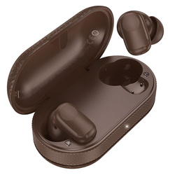 HOCO słuchawki bezprzewodowe bluetooth TWS EQ19 brązowe