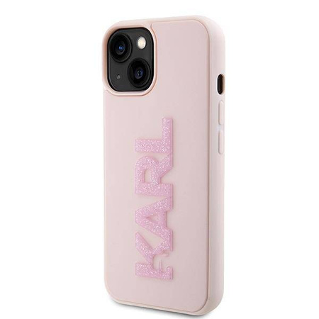 Karl Lagerfeld nakładka do iPhone 15 Plus 6,7" KLHCP15M3DMBKCP różowe HC 3D Logo Glitter