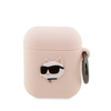 Karl Lagerfeld Silicone NFT Choupette Head 3D - Etui AirPods 1/2 gen (różowy)