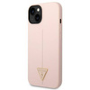 Guess Silicone Triangle Logo - Etui iPhone 14 (różowy)