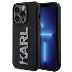Karl Lagerfeld nakładka do iPhone 15 Pro Max 6,7" KLHCP15X3DMBKCK czarna HC 3D Logo Glitter