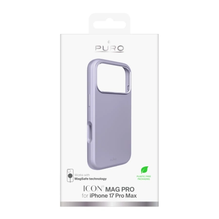 Etui silikonowe Pure Icon Mag Pro Liquid Silicone na iPhone 17 Pro Max kompatybilne z MagSafe, z ochroną aparatu i aluminiowymi przyciskami - różowe