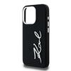 Original Case IPHONE 15 PRO MAX Karl Lagerfeld Silicone Metal Script Logo black