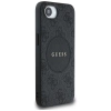 Etui Guess 4G Circle Classic Logo MagSafe na iPhone 16e - czarne
