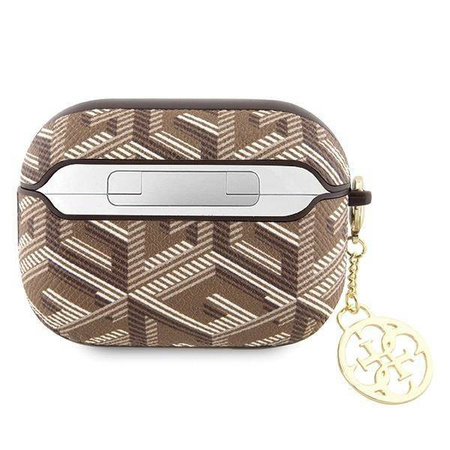 Oryginalne Etui APPLE AIRPODS PRO 2 Guess GCube Charm (GUAP2PGCE4CW) brązowe