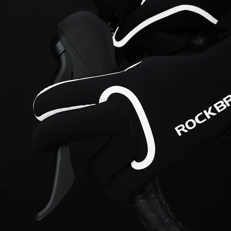 Rękawiczki rowerowe Rockbros pełne, wodoodporne, rozmiar: XXL - czarne