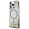 GUESS futerał do IPHONE 16 Pro Max kompatybilny z MagSafe GUHMP16XRGRGED (Resin Bottom Glitter) złoty