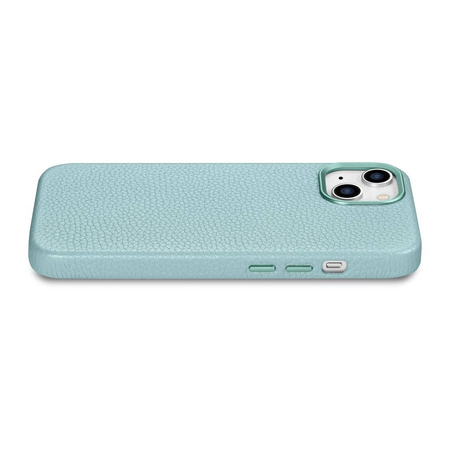 iCarer Case Leather genuine leather case for iPhone 14 Plus grün (WMI14220711-GN) (MagSafe compatible)