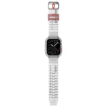 Skinarma pasek+etui Saido 2in1 Apple      Watch 45/44mm przezroczysty/clear