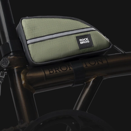 Rockbros Triangle Bike Frame Bag 0.8l - Green