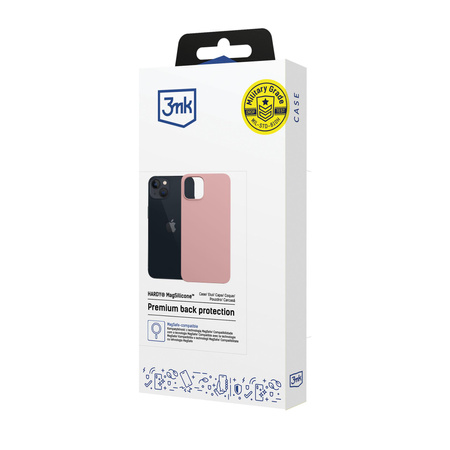 Apple iPhone 15 Plus - 3mk Hardy MagSilicone Pink
