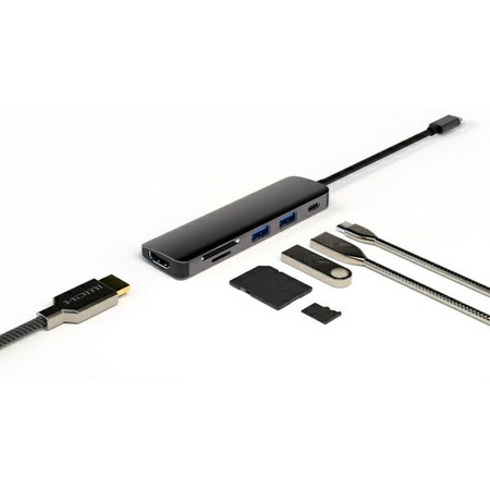 4smarts HUB 6w1 DeX Function 2xUSB-A      3.0/USB-C/HDMI/SD/MicroSD szary 468782