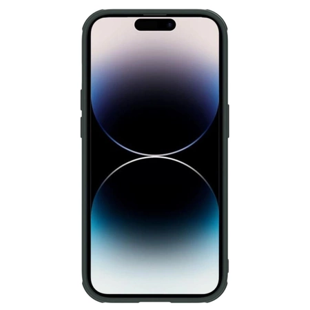 Nillkin Textured S Case iPhone 14 Pro gepanzerte Hülle mit Kameraabdeckung grün