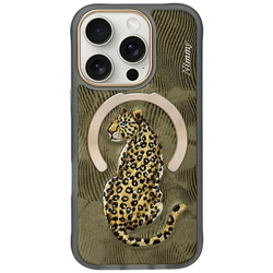 Etui Nimmy Magnetic Fantasy Animal MagSafe do iPhone 16 Pro Max złoty