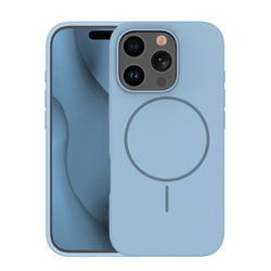 Nakładka Silicone Thin Mag do iPhone 15 Pro 6,1" jasnoniebieska