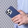 iCarer Case Leather genuine leather case for iPhone 14 Pro Max blau (WMI14220708-BU) (MagSafe compatible)