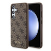 Oryginalne Etui GUESS hardcase 4G Metal Gold Logo GUOHCSA55G4GFBR do Samsung Galaxy A55 brązowy