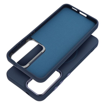 Futerał FRAME MAG COVER kompatybilny z MagSafe do SAMSUNG A56 granatowy