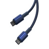 Kabel 100W 5A 2m USB-C - USB-C Baseus Tungsten Glod niebieski