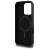 Karl Lagerfeld Silicone Case Heads Print MagSafe for iPhone 16 Pro - Black