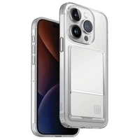 Uniq Air Fender ID iPhone 15 Pro 6.1&quot; case nude transparent Cardslot
