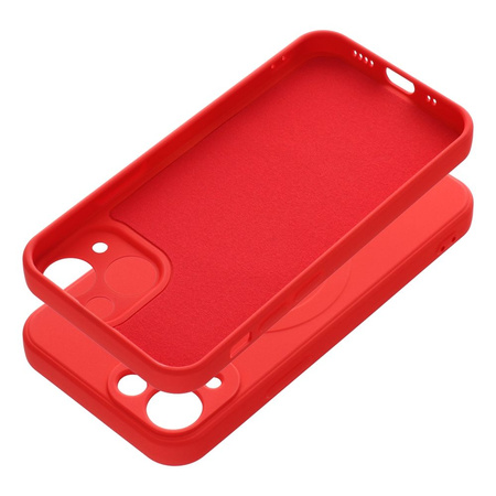 Futerał Silicone Mag Cover kompatybilny z MagSafe do IPHONE 13 MINI czerwony