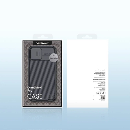 Nillkin CamShield Pro Magnetische Hülle iPhone 14 Plus Cover Kameraschutz Blau (mit MagSafe)