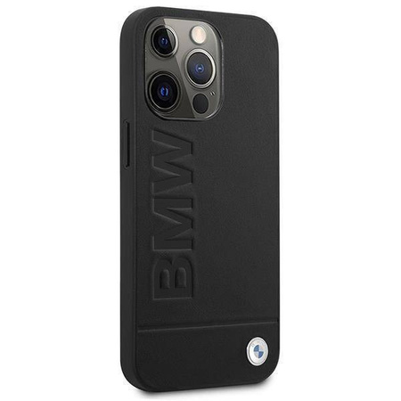 Hülle BMW BMHMP14SSLLBK iPhone 14 6.1" schwarz / schwarz Hardcase Signatur Logo Aufdruck Magsafe