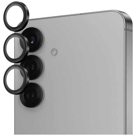 Gehärtetes Glas für den PanzerGlass Hoops Lens Protector für Samsung Galaxy S25 schwarz