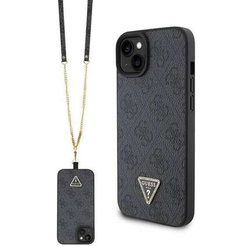 Oryginalne Etui APPLE IPHONE 15 PLUS Guess Hardcase Crossbody 4G Metal Logo (GUHCP15MP4TDSCPK) czarne