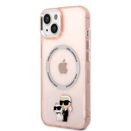 Karl Lagerfeld IML NFT Karl & Choupette MagSafe - Etui iPhone 14 Plus (różowy)
