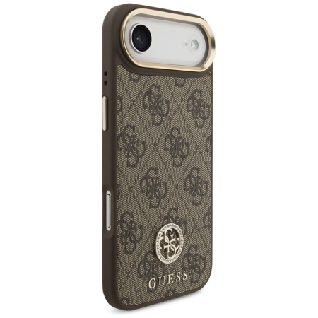 Guess 4G Strass Logo MagSafe Case für iPhone Air - Braun