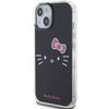 Hello Kitty IML Kitty Face Hülle für iPhone 15 – Schwarz