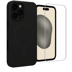 Etui do iPhone 16 Pro czarne MagSafe + Szkło